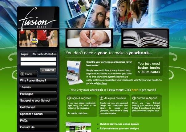 First edition design of Fusion Books